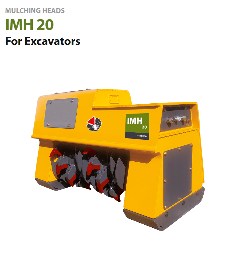 IMH 20 - excavator mulching heads